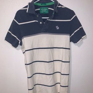 ‼️ ABERCROMBIE & FITCH BLUE AND WHITE POLO ‼️